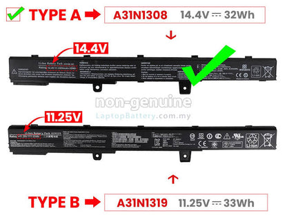 ASUS D450CA - A41N1308 Original Laptop Notebook Battery (1 Yr Warranty)