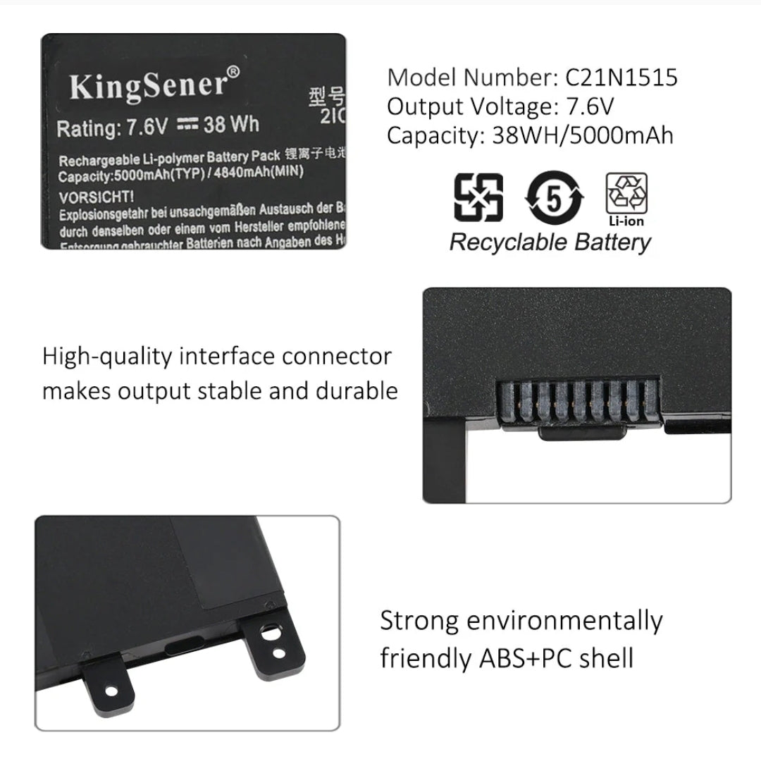 ASUS K756UV - C21N1515 Original Laptop Notebook Battery (1 Yr Warranty)