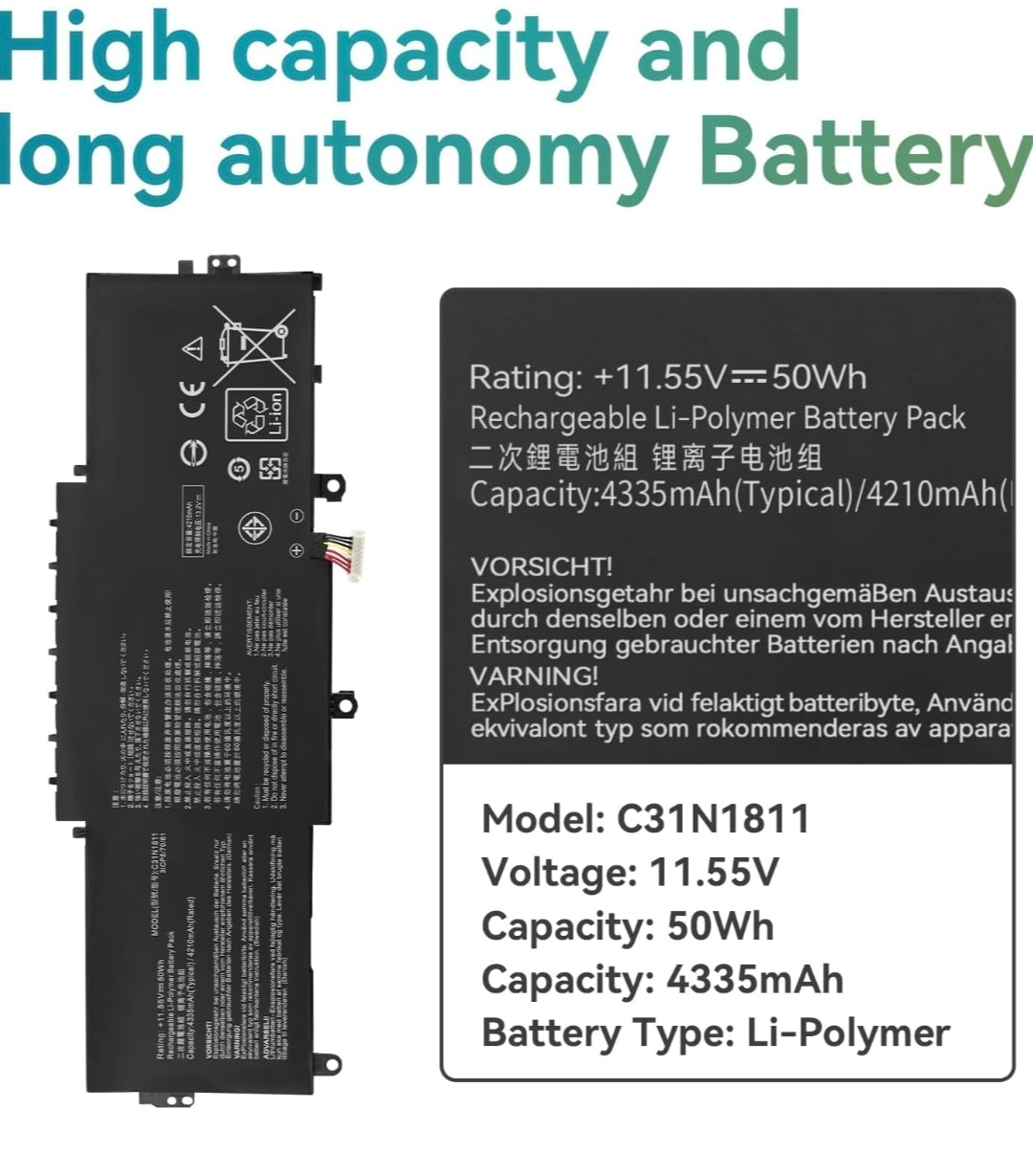 ASUS U4300 - C31N1811 Original Laptop Notebook Battery (1 Yr Warranty)