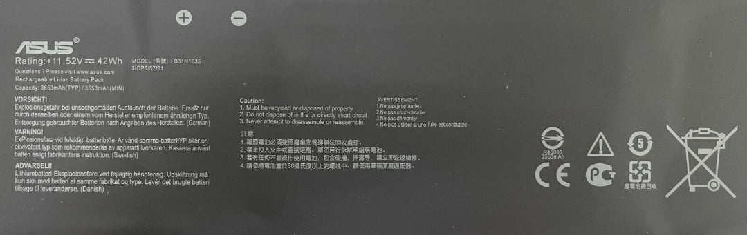 ASUS M705FD - B31N1635 Original Laptop Notebook Battery (1 Yr Warranty)