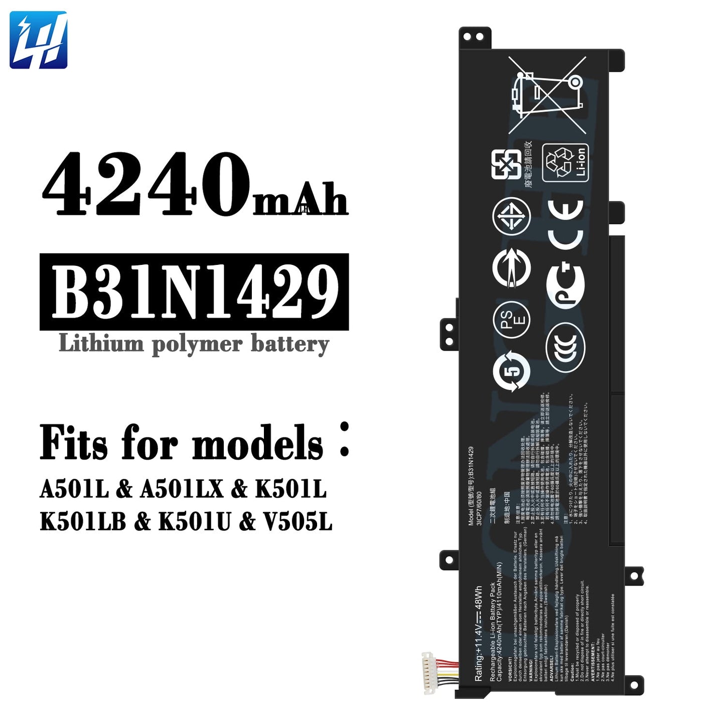 ASUS A501LB5500 - B31N1429 Original Laptop Notebook Battery (1 Yr Warranty)