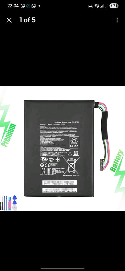 ASUS EEE Pad Slate EP121 - C21-EP121 Original Laptop Notebook Battery (1 Yr Warranty)
