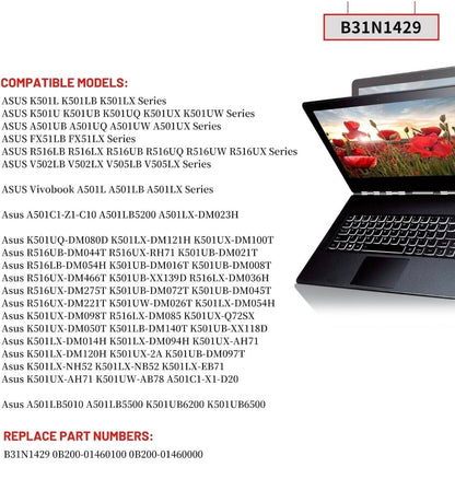 ASUS K501UX - C31N1429 Original Laptop Notebook Battery (1 Yr Warranty)