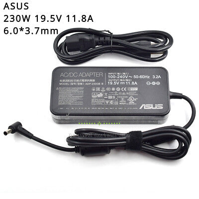 ASUS Laptop Charger 230W 19.5V 11.8A Original Adapter Model No: ADP-230GB B (6.0 mm x 3.7 mm) (1 Yr Warranty) (Power Cord Included)
