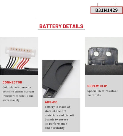 ASUS K501LB5500 - B31N1429 Original Laptop Notebook Battery (1 Yr Warranty)