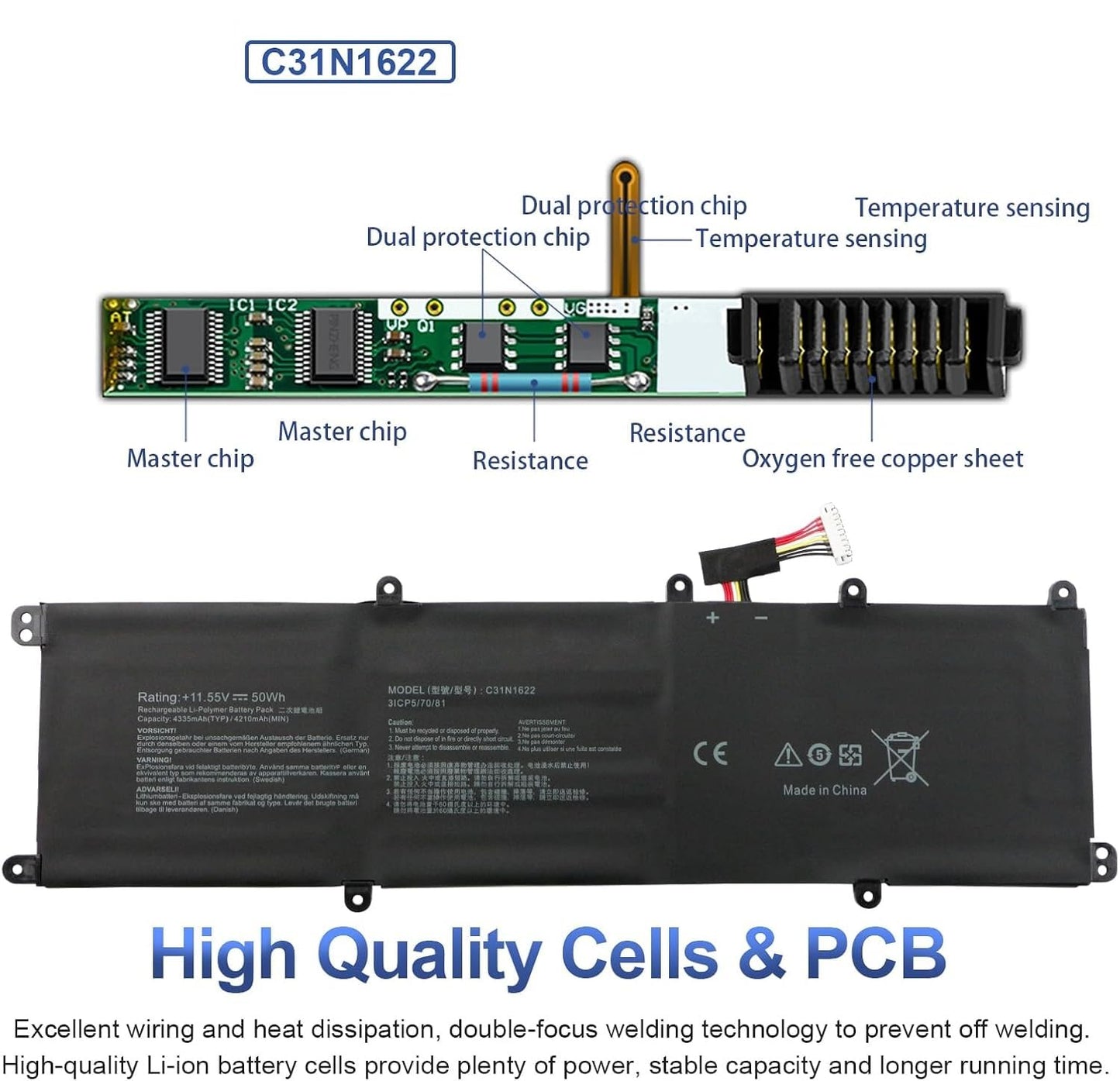 ASUS UX530UQ - C31N1622 Original Laptop Notebook Battery (1 Yr Warranty)