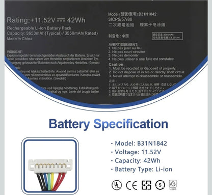 ASUS X531FL - B31N1842 Original Laptop Notebook Battery (1 Yr Warranty)