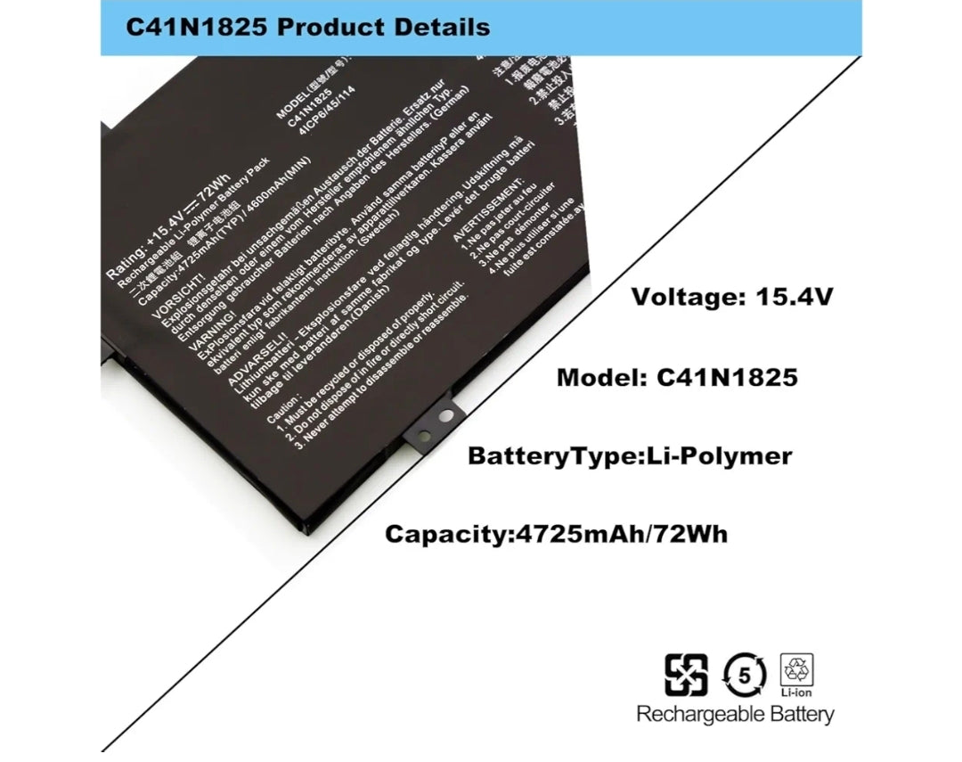 ASUS I403FA - C41N1825 Original Laptop Notebook Battery (1 Yr Warranty)
