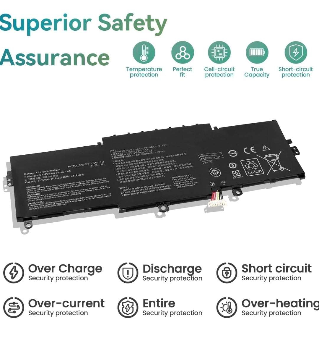 ASUS U4300 - C31N1811 Original Laptop Notebook Battery (1 Yr Warranty)