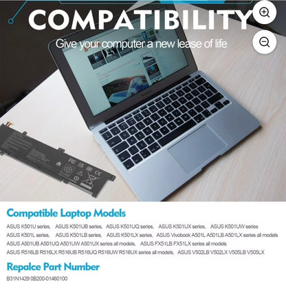 ASUS V502LB - B31N1429 Original Laptop Notebook Battery (1 Yr Warranty)
