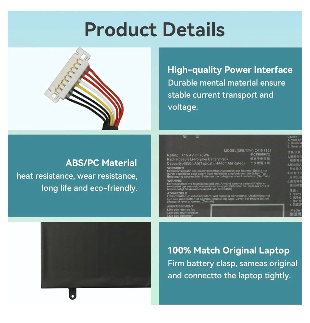 ASUS ZenBook Pro Duo UX481F - C41N1901 Original Laptop Notebook Battery (1 Yr Warranty)