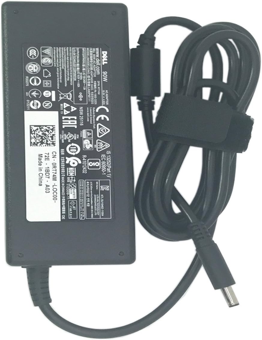 DELL LAPTOP CHARGER 90W 19.5V 4.62A GENUINE Original Adapter ( 4.5 MM ) ( 1 Yr Warranty ) DP/N : RT74M