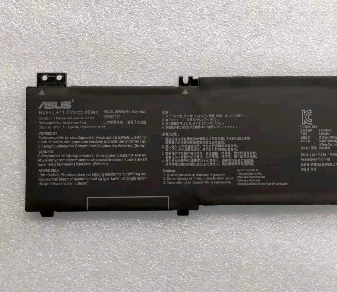 ASUS UX462D - B31N1822 Original Laptop Notebook Battery (1 Yr Warranty)
