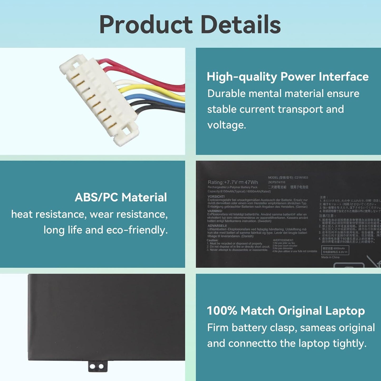 ASUS K431FA - C21N1833 Original Laptop Notebook Battery (1 Yr Warranty)
