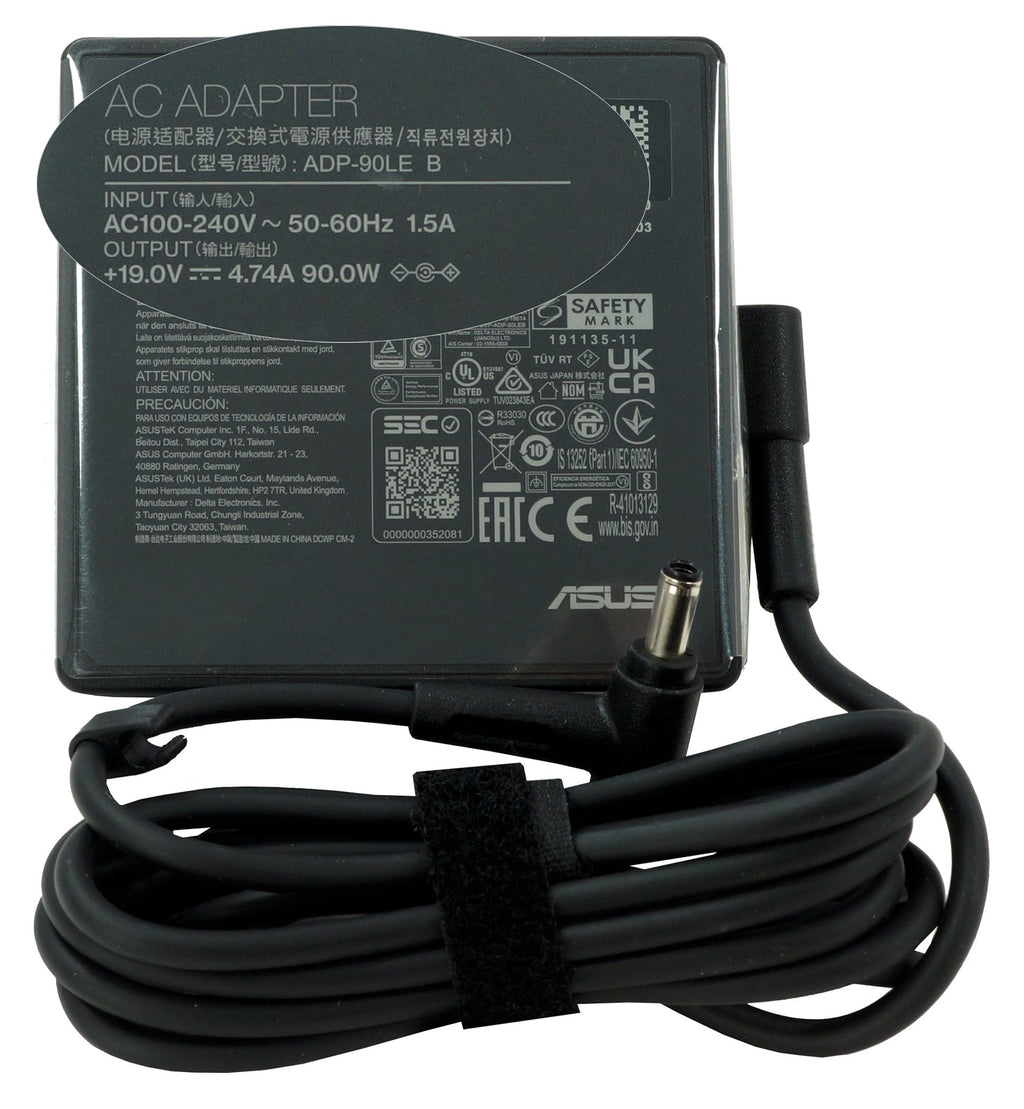 ASUS Laptop Charger 90W 19V 4.74A Original Adapter Model No: A42JR (4.5 mm x 3.0 mm) (1 Yr Warranty) (Power Cord Included)