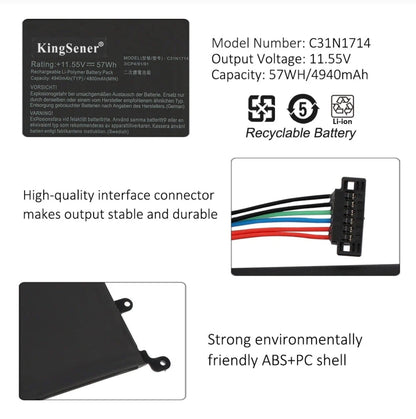 ASUS UX461 - C31N1714 Original Laptop Notebook Battery (1 Yr Warranty)