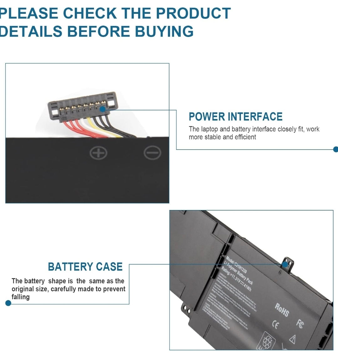 ASUS BX303UB - C31N1339 Original Laptop Notebook Battery (1 Yr Warranty)