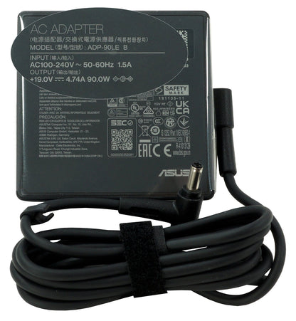 ASUS Laptop Charger 90W 19V 4.74A Original Adapter Model No: A40JB (4.5 mm x 3.0 mm) (1 Yr Warranty) (Power Cord Included)