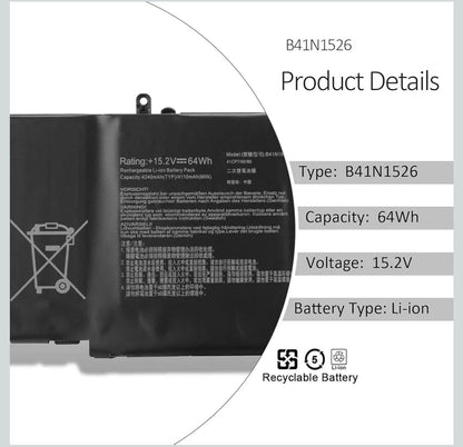 ASUS ROG Strix GL502VT - B41N1526 Original Laptop Notebook Battery (1 Yr Warranty)