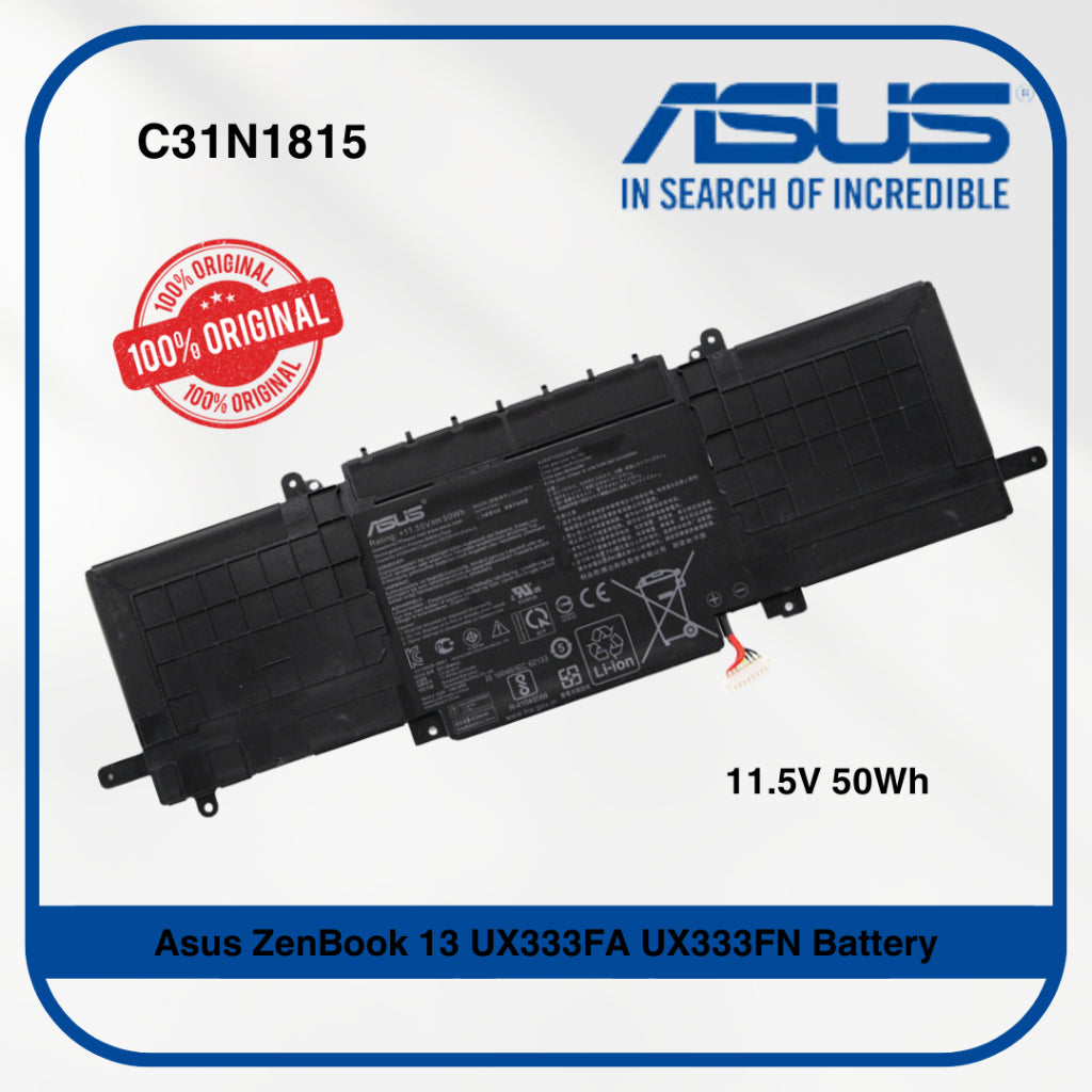 ASUS ZenBook 14 UX433FLC - C31N1815 Original Laptop Notebook Battery (1 Yr Warranty)