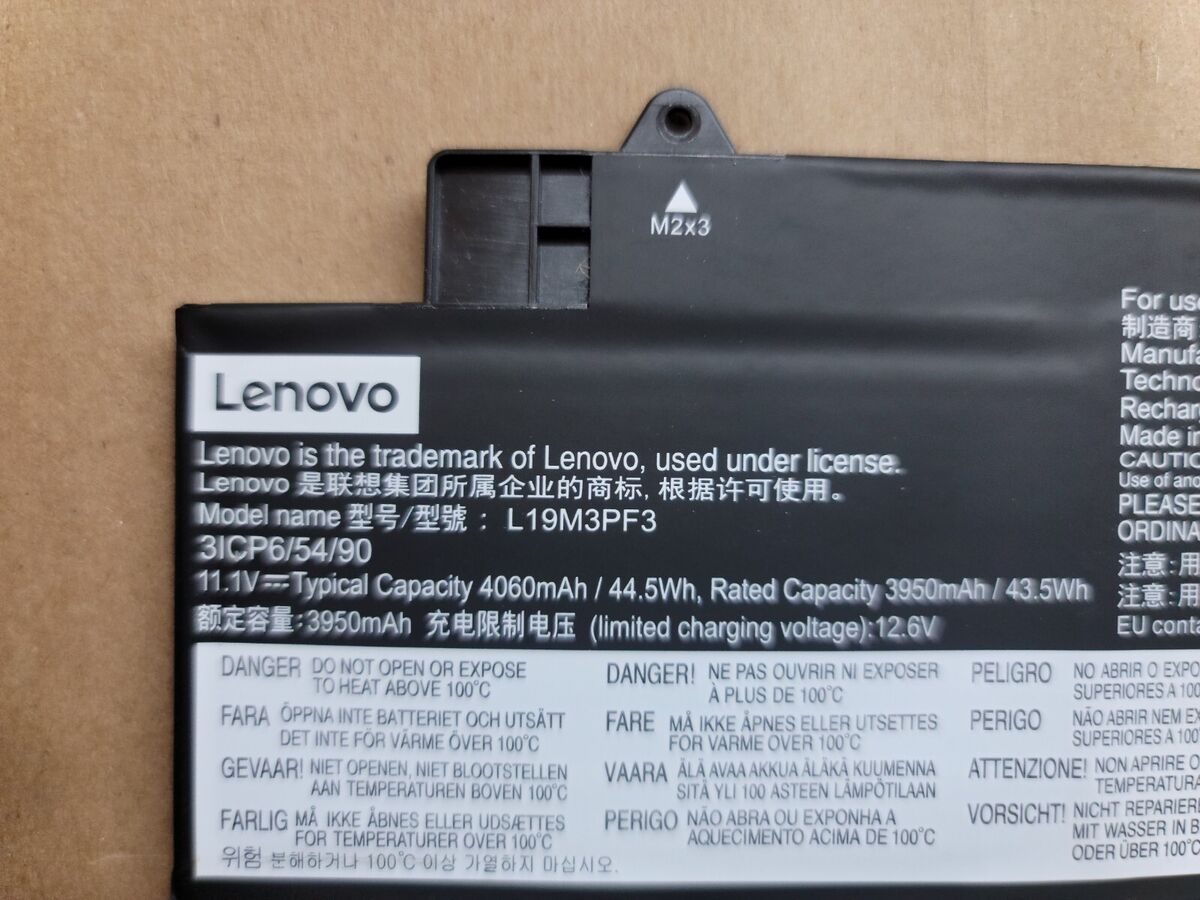 LENOVO L19C3PF3 - L19C3PF3 Original Laptop Notebook Battery (1 Yr Warranty)