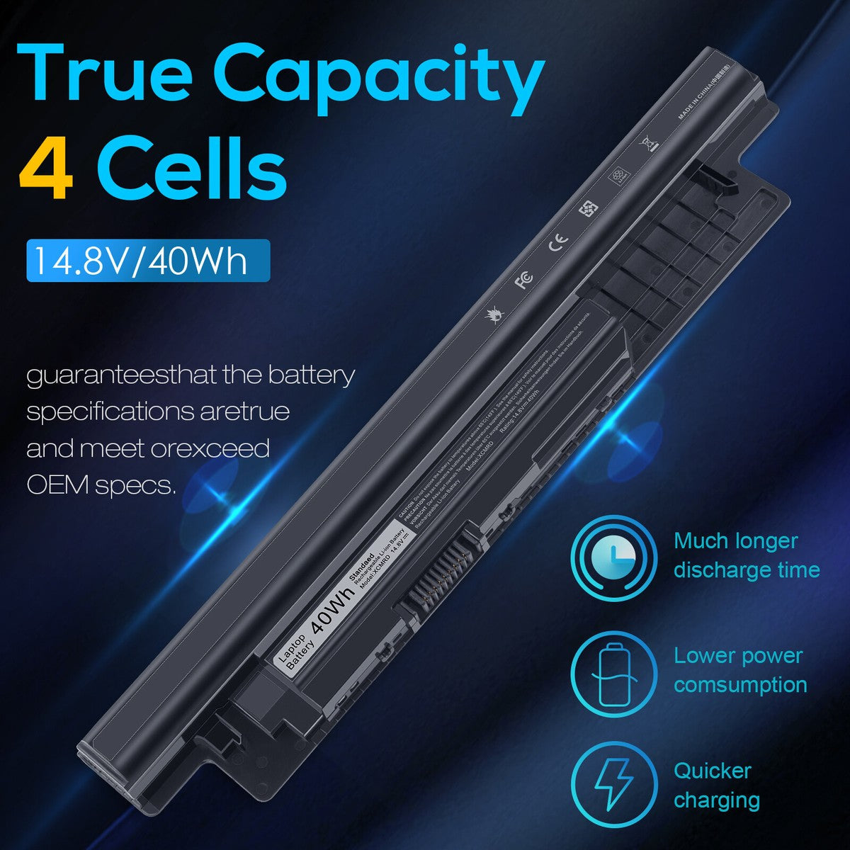 DELL Inspiron 15 N3521-XCMRD Genuine Original Laptop Notebook Battery ( 1 Yr Warranty )