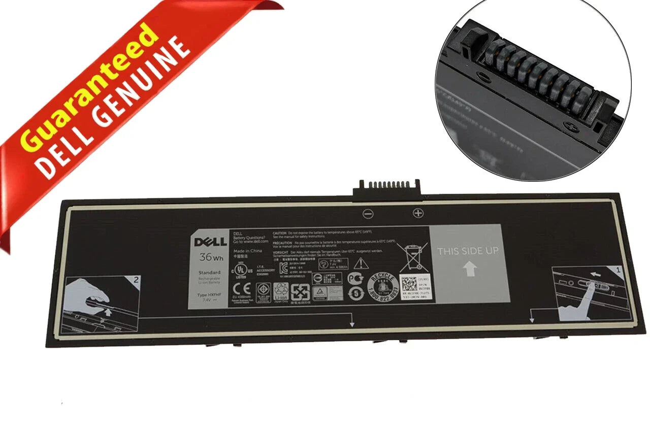 DELL 0VT26R HXFHF XNY66 VJF0X VT26R - HXFHF Genuine Original Laptop Notebook Battery ( 1 Yr Warranty )