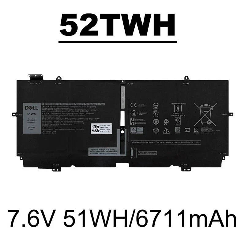 DELL 00FDRT 0DD9VF 0FDRT CN-00FDRT CN-0DD9VF DD9VF P103G – 52TWH Genuine Original Laptop Notebook Battery ( 1 Yr Warranty )