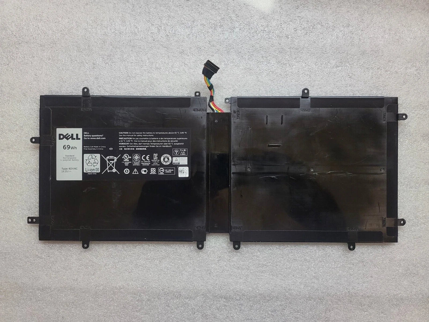 DELL 4DV4C 63FK6 D10H3 063FK6 0D10H3 04DV4C B07J3CHXGL - 4DV4C Genuine Original Laptop Notebook Battery ( 1 Yr Warranty )