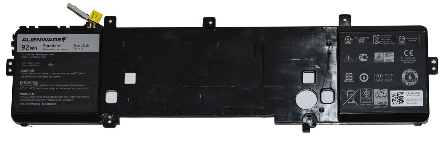 DELL P42F 191YN  2F3W1 02F3W1 410GJ - 191YN Genuine Original Laptop Notebook Battery ( 1 Yr Warranty )