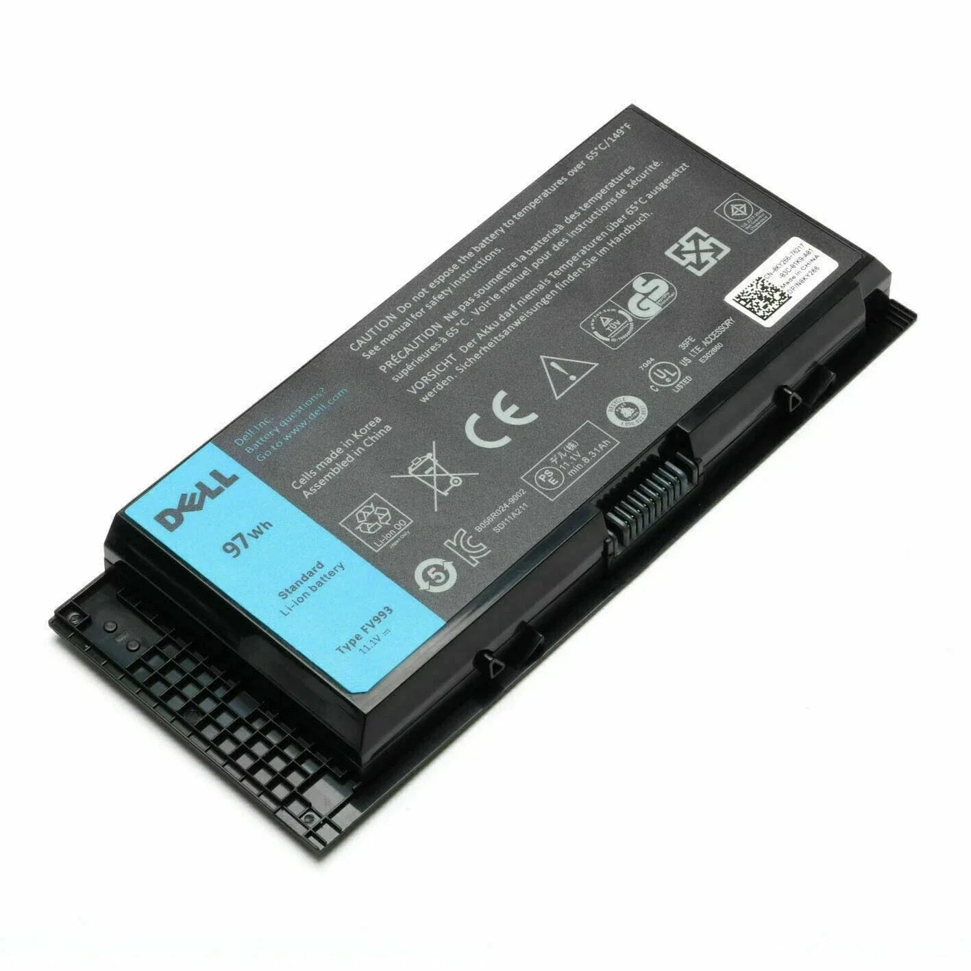 DELL P30F001 – 9 Cell FV993 Genuine Original Laptop Notebook Battery( 1 Yr Warranty )