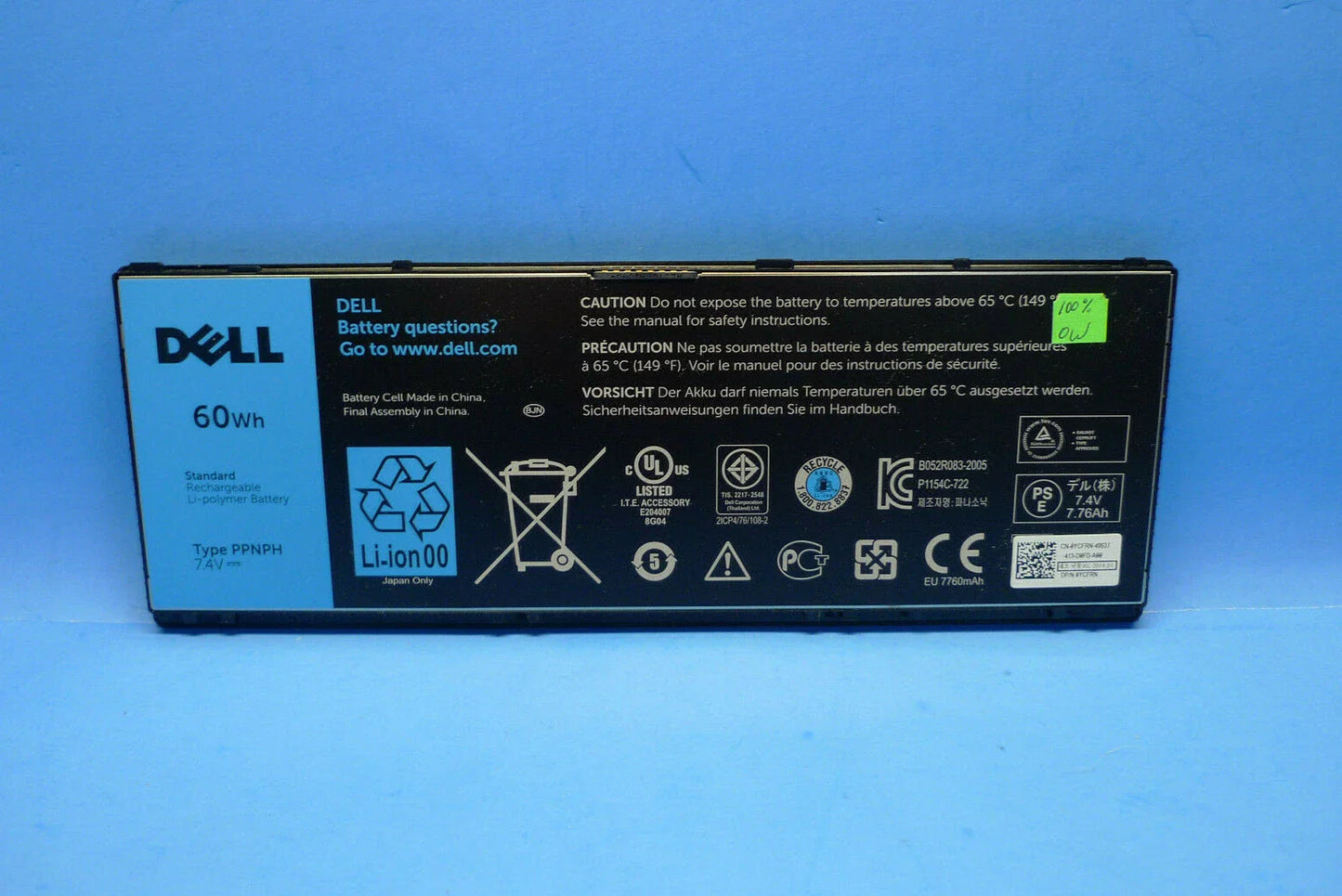 Dell Latitude 10 Series - PPNPH Genuine Original Laptop Notebook Battery ( 1 Yr Warranty )