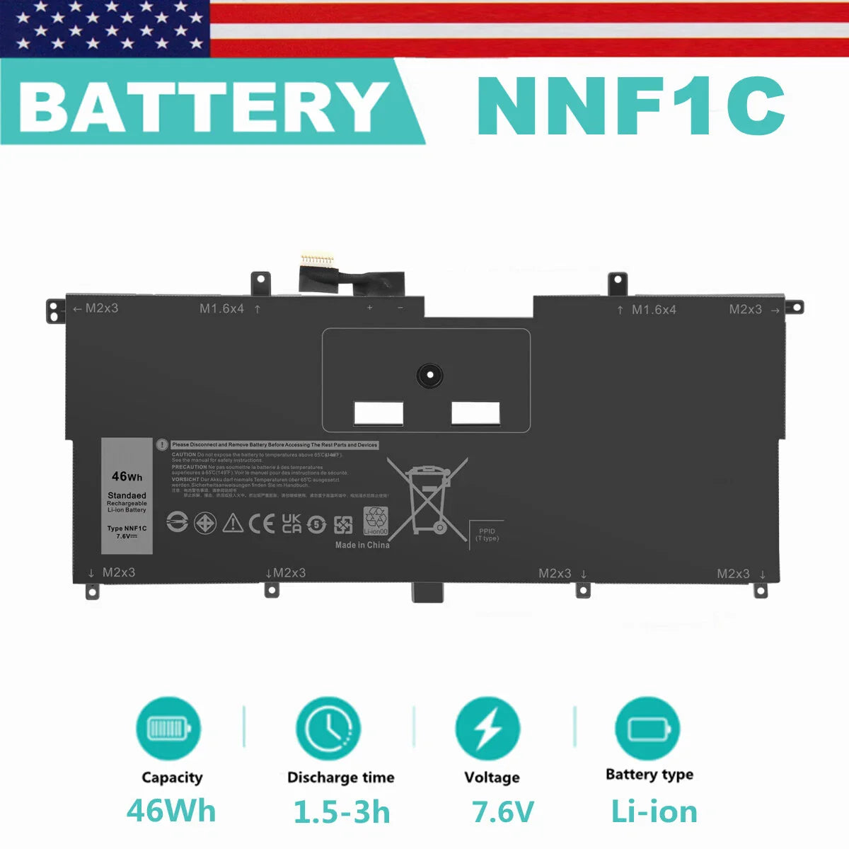 DELL HMPFH	NP0V3 - NNF1C Genuine Original  Laptop Notebook Battery ( 1 Yr Warranty )