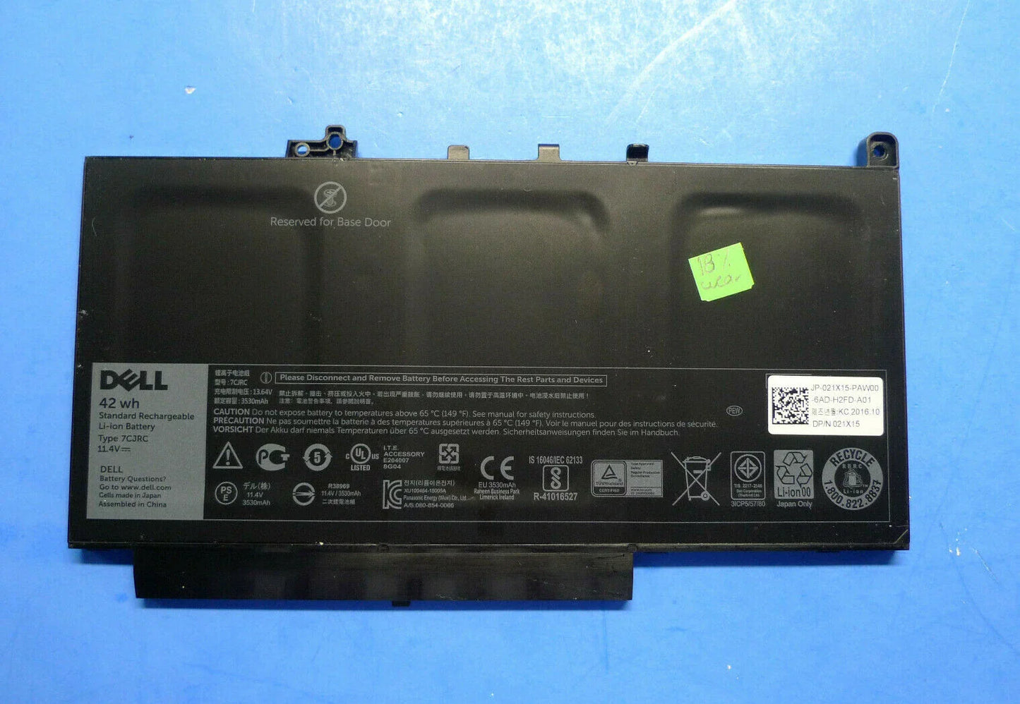 DELL Latitude 12 E7270 - 7CJRC Genuine Original Laptop Notebook Battery ( 1 Yr Warranty )
