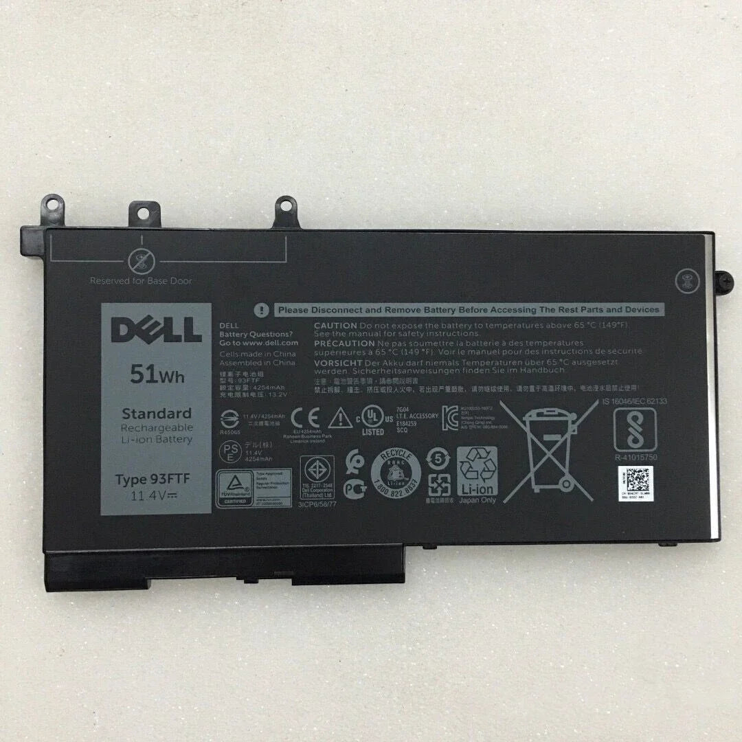 DELL Latitude E5280 - 93FTF Genuine Original  Laptop Notebook Battery ( 1 Yr Warranty )