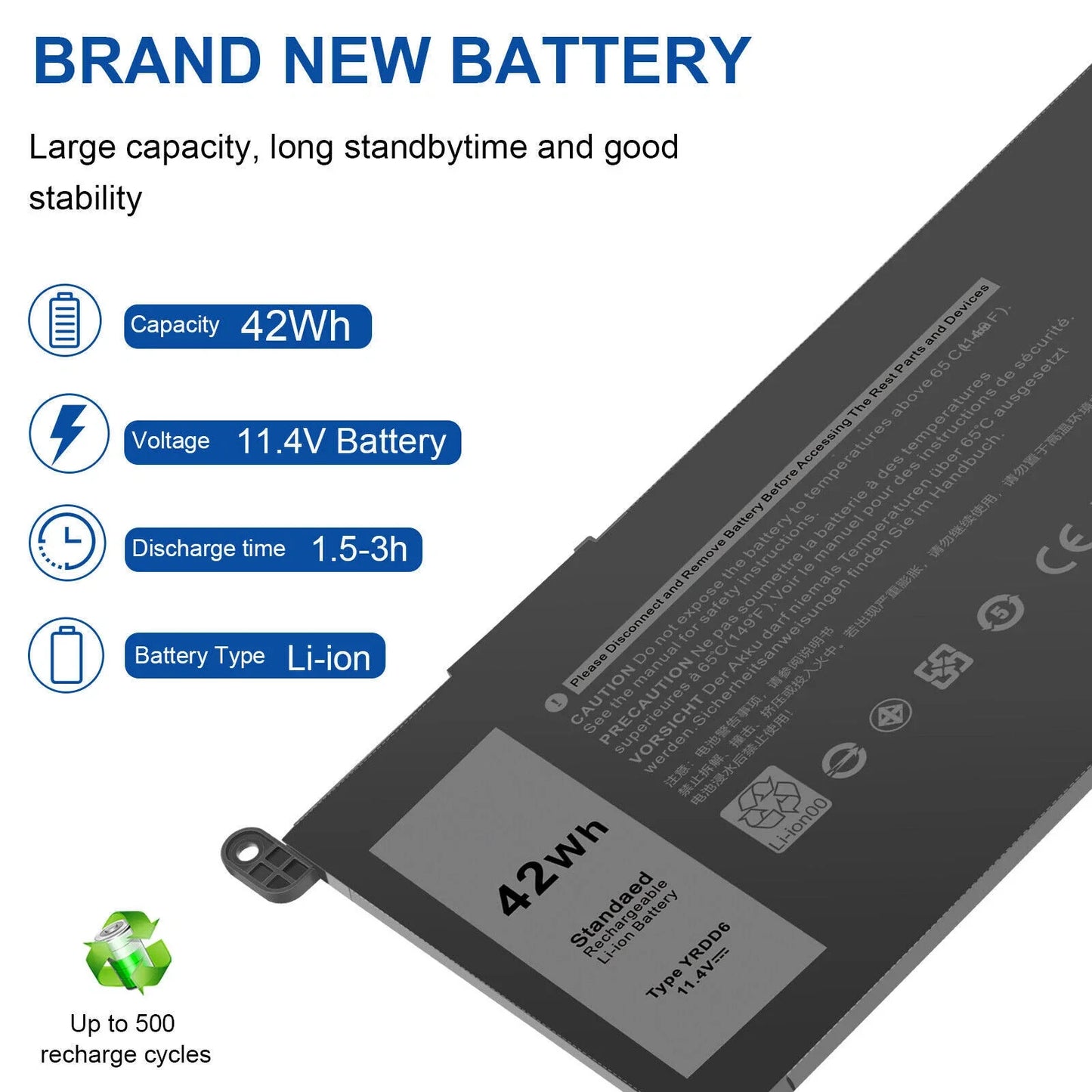 DELL P75F905 - YRDD6 Genuine Original Laptop Notebook Battery ( 1 Yr Warranty )