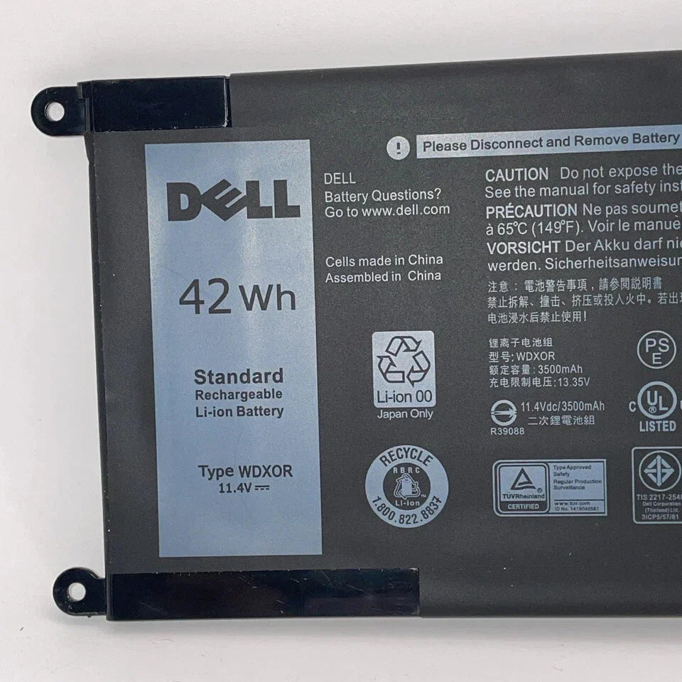 DELL Inspiron 15 3000 - WDXOR Genuine Original Laptop Notebook Battery ( 1 Yr Warranty )