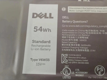 DELL Inspiron 13 5320 - V6W33 Genuine Original  Laptop Notebook Battery( 1 Yr Warranty )