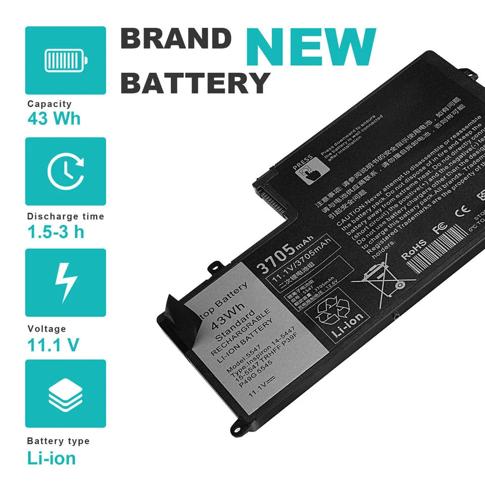Dell P39F001	 86JK8 VVMKC DFVYN P38F 01WWHW - TRHFF Genuine Original Laptop Notebook Battery ( 1 Yr Warranty )