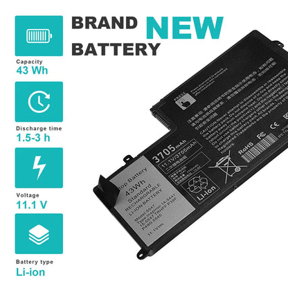 Dell P39F001	 86JK8 VVMKC DFVYN P38F 01WWHW - TRHFF Genuine Original Laptop Notebook Battery ( 1 Yr Warranty )