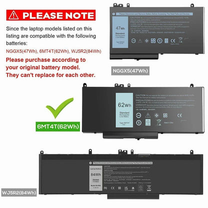 DELL 451-BBVS 5TFCY 79VRK 7V69Y 8V5GX- 6MT4T Genuine Original  Laptop Notebook Battery( 1 Yr Warranty )