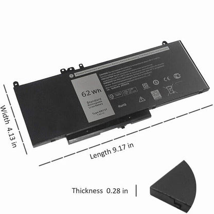 DELL 451-BBVS 5TFCY 79VRK 7V69Y 8V5GX- 6MT4T Genuine Original  Laptop Notebook Battery( 1 Yr Warranty )