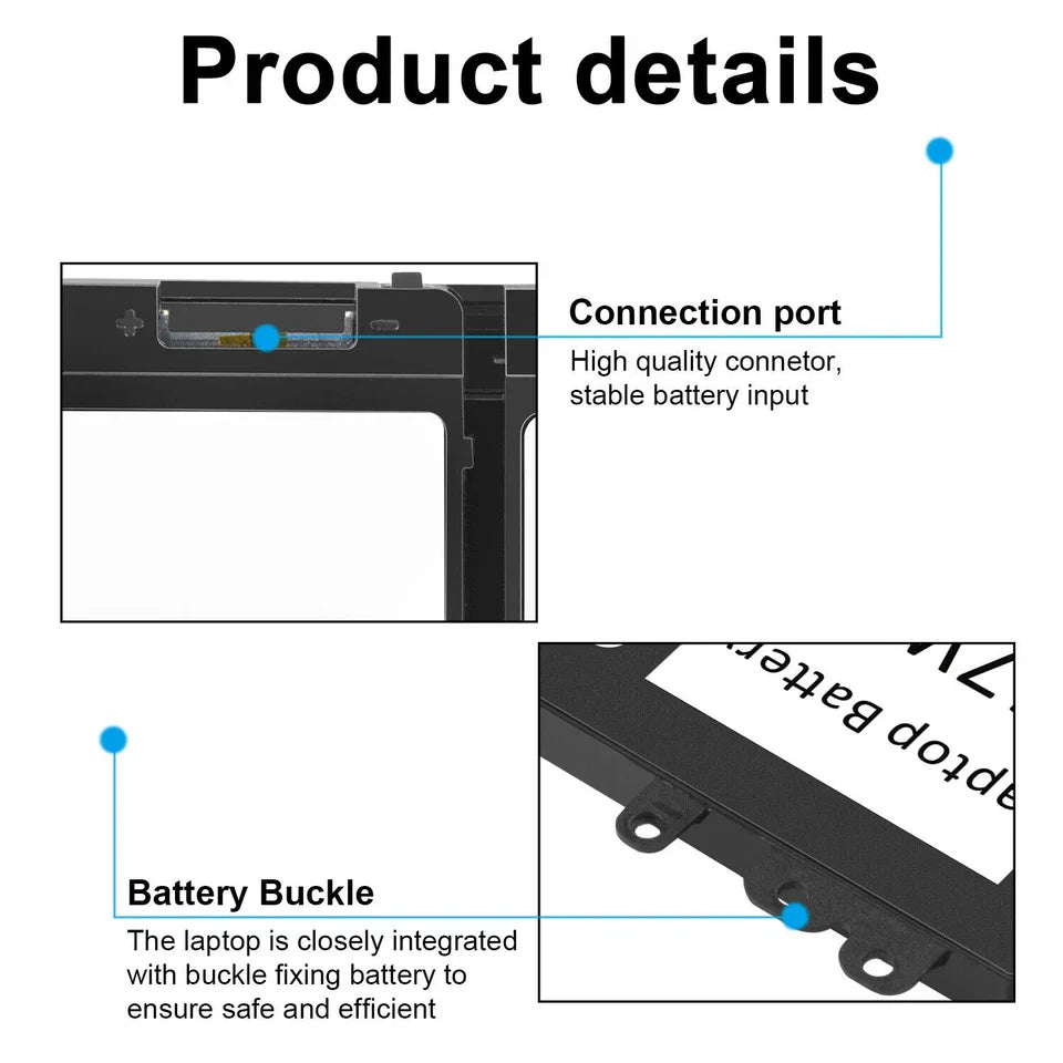 DELL Latitude E5550 - NGGX5 Genuine Original  Laptop Notebook Battery) ( 1 Yr Warranty )