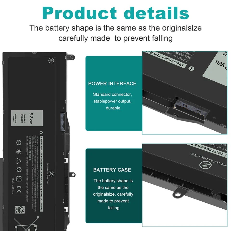 DELL Precision 3520 - VG93N Genuine Original  Laptop Notebook Battery ( 1 Yr Warranty )