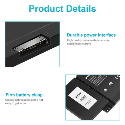 DELL P135G001 - 7FMXV Genuine Original  Laptop Notebook Battery ( 1 Yr Warranty )
