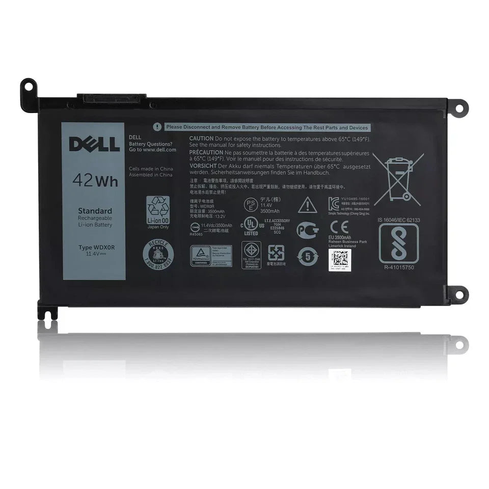 DELL Reg Model : P75F110 - WDXOR Genuine Original Laptop Notebook Battery ( 1 Yr Warranty )