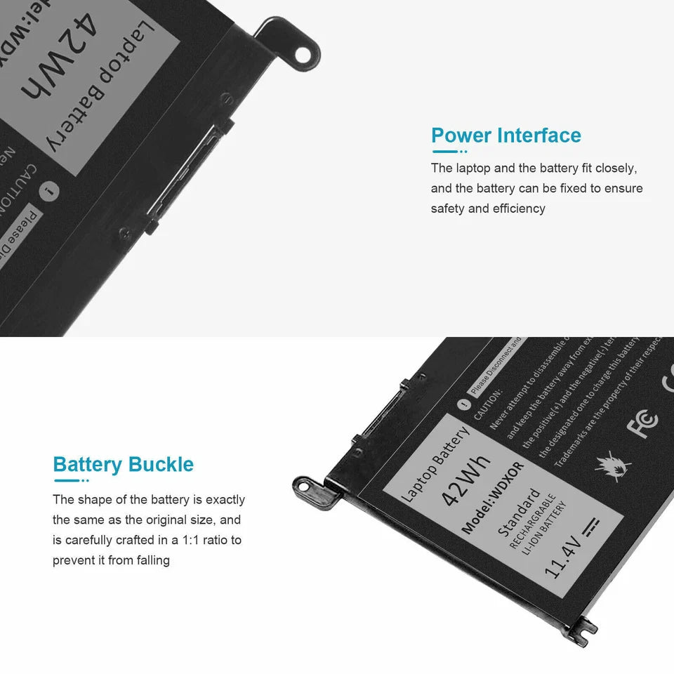 DELL Vostro 5568 - WDXOR Genuine Original Laptop Notebook Battery ( 1 Yr Warranty )