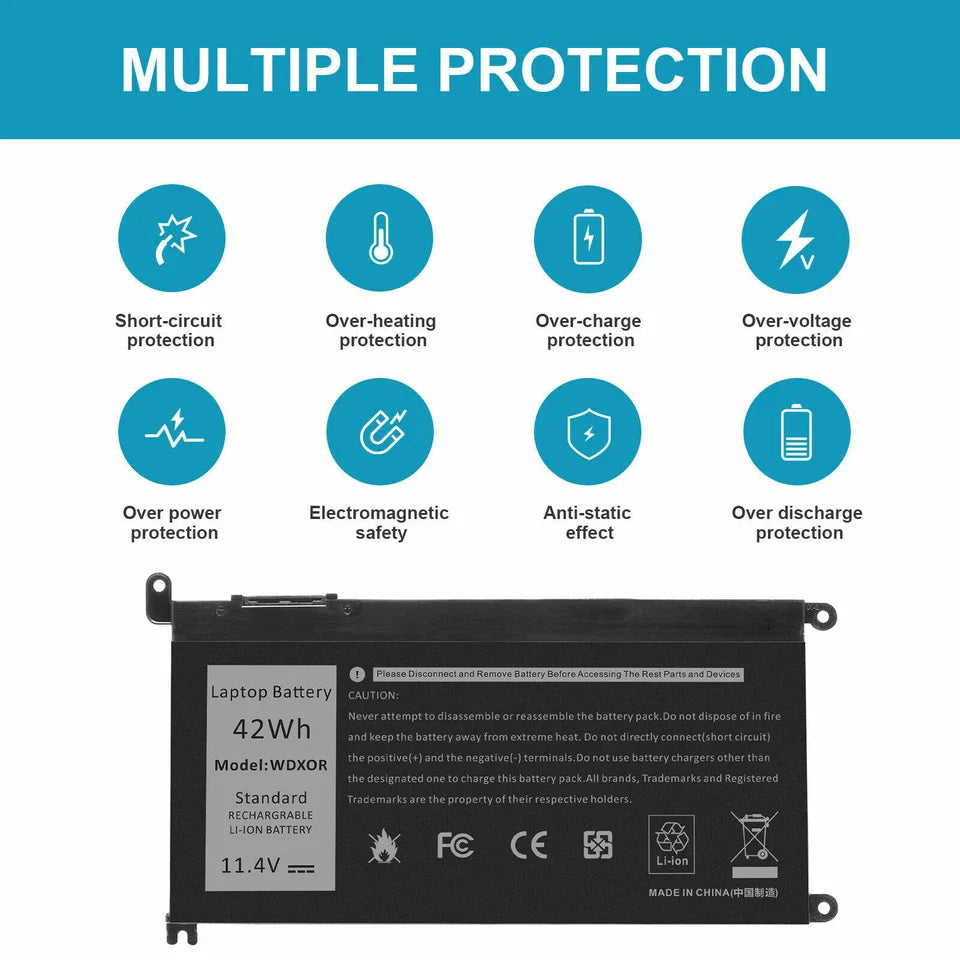 DELL Inspiron 15 3505 - WDXOR Genuine Original Laptop Notebook Battery ( 1 Yr Warranty )