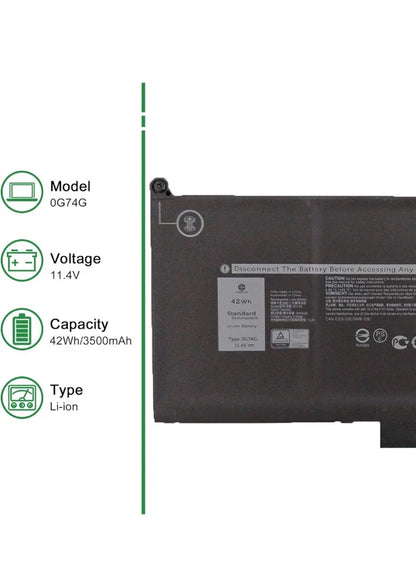 DELL 0NF0H	0PGFX4 8JYHH 2PFPW  3KF82 - 0G74G Genuine Original Laptop Notebook Battery ( 1 Yr Warranty )