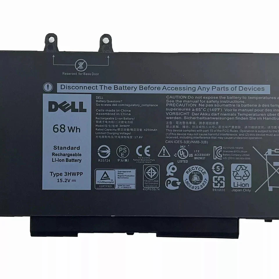 DELL 10X1J 1VY7F 401D9 N2NLL JG75F 3YNXM - 3HWPP Genuine Original Laptop Notebook Battery ( 1 Yr Warranty )